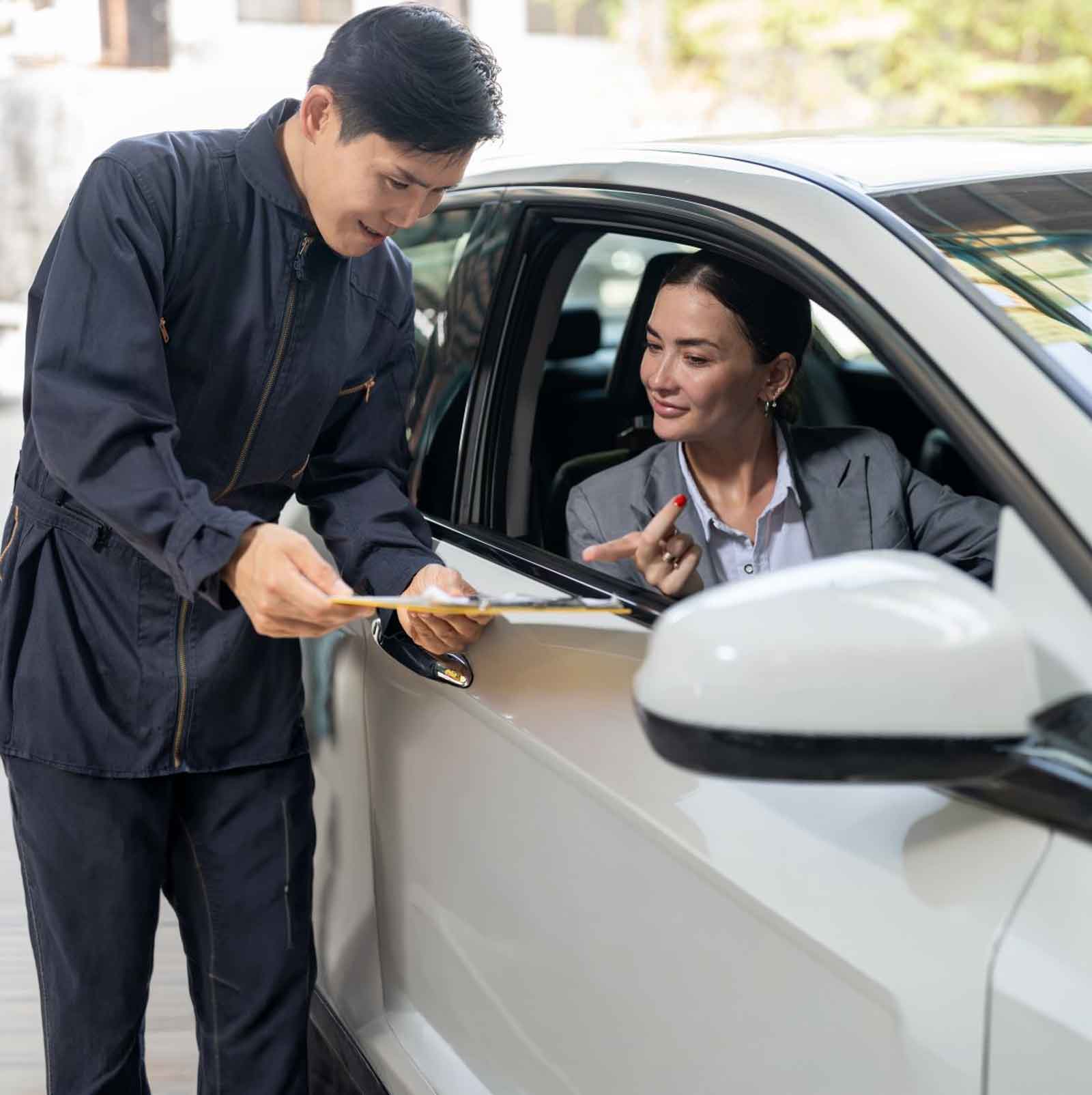 rozmowa z kobietą w Korei